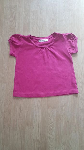 Tee shirt manches courtes rose 4 ans
