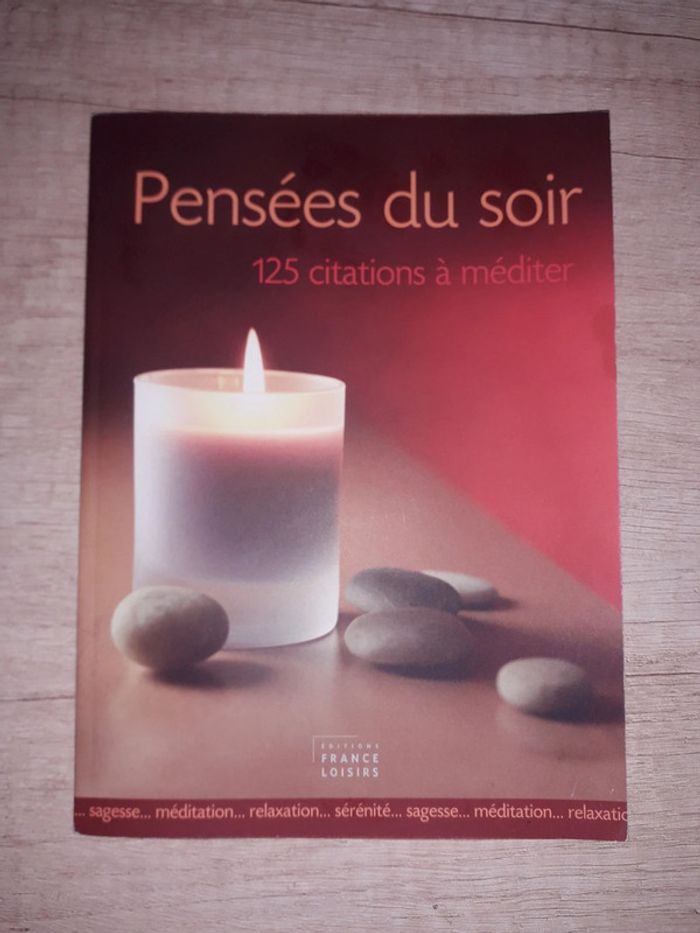 Livre Pensées du soir