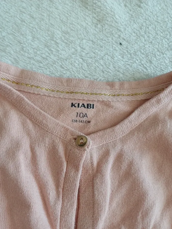 Gilet rose 10 ans Kiabi - photo numéro 3