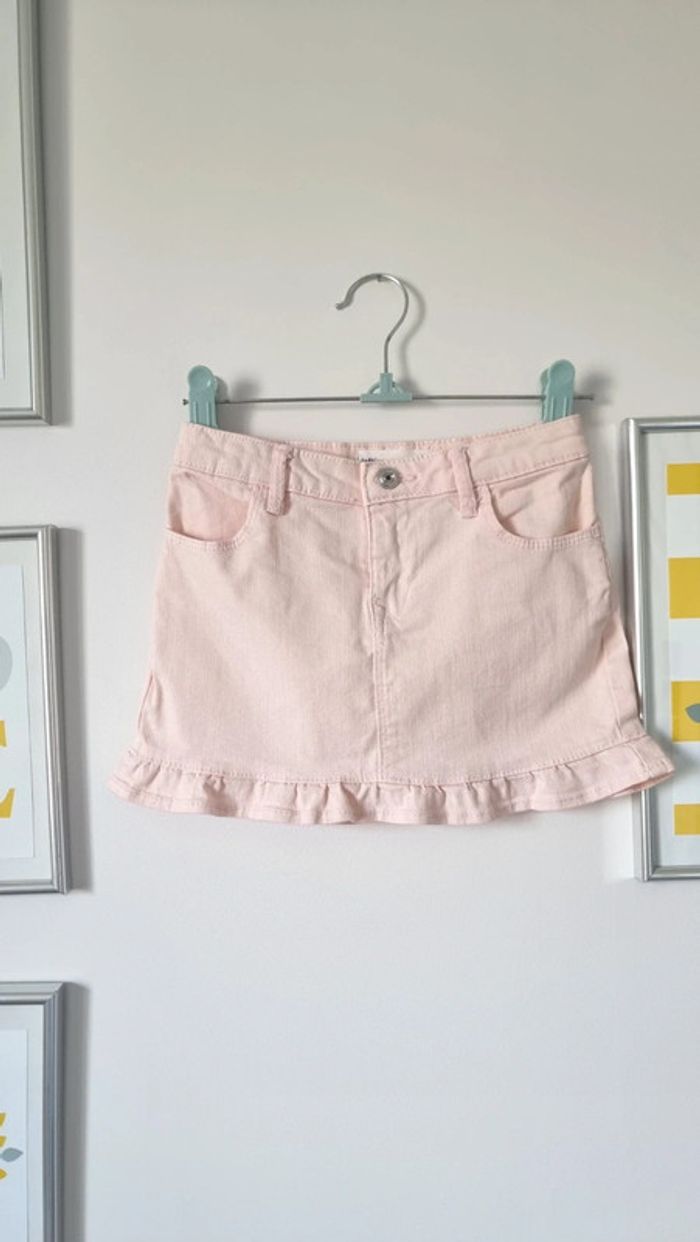 Ensemble jupe rose et polo, t-shirt blanc lefties 4-5ans - photo numéro 3