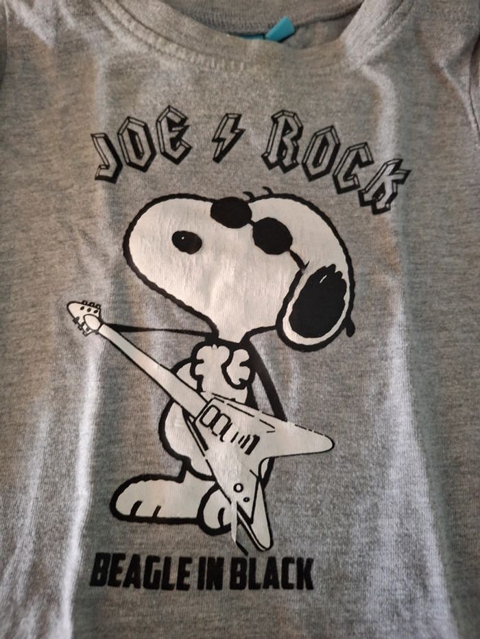 T-shirt manches longues snoopy - photo numéro 2