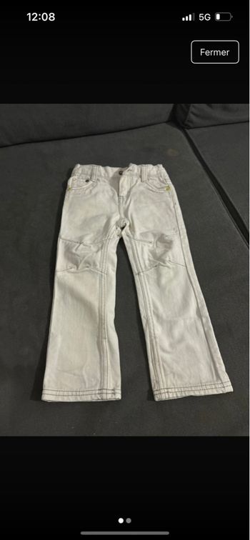Jeans blanc 2ans