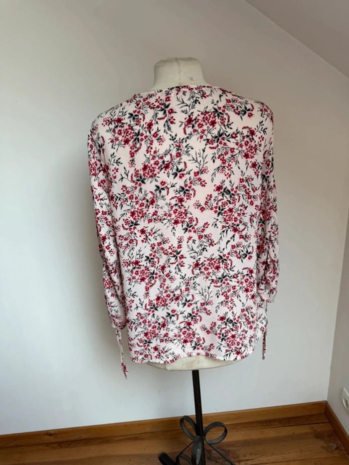 Superbe Blouse fleurie fluide neuve Camaïeu 🌸 40 L - photo numéro 5