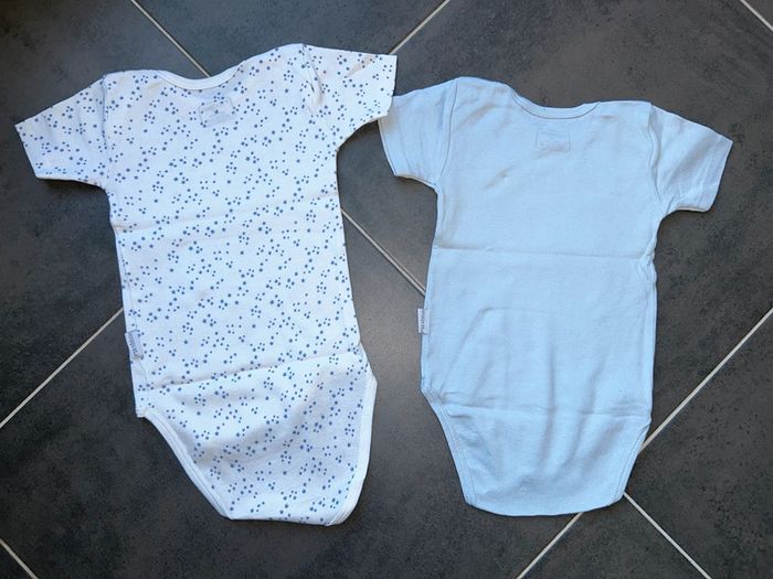 Lot de 2 bodys manches courtes bébé fille et/ou garçon p’tit bisou - photo numéro 10