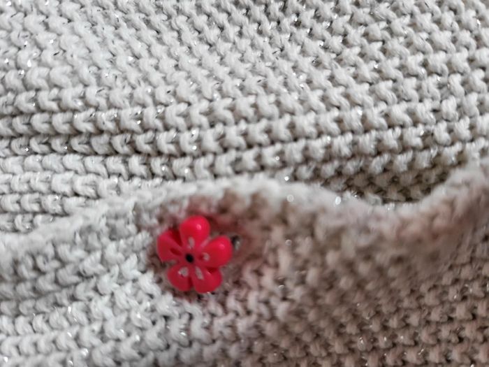 Gilet blanc effet brillant 7 ans - photo numéro 5