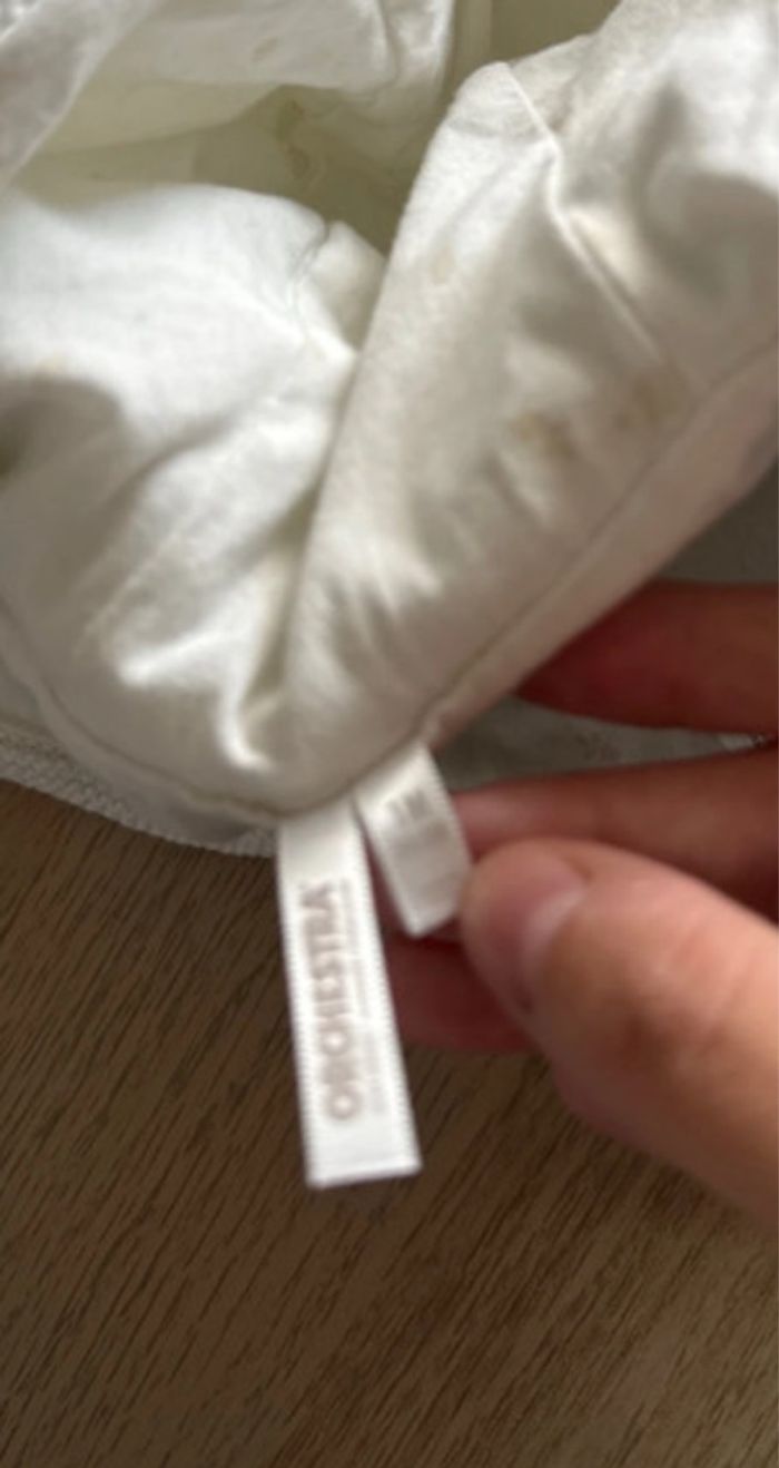 Veste à capuche blanche mixte orchestra 1 mois 54 cm - photo numéro 3