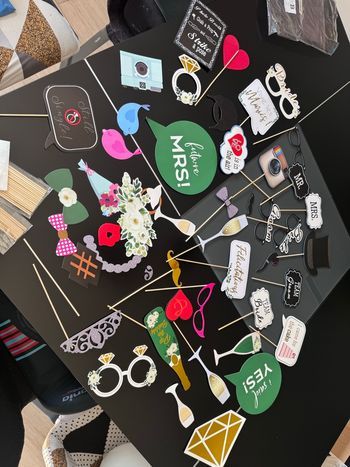 Lot accessoires de photos mariage pour Photobooth