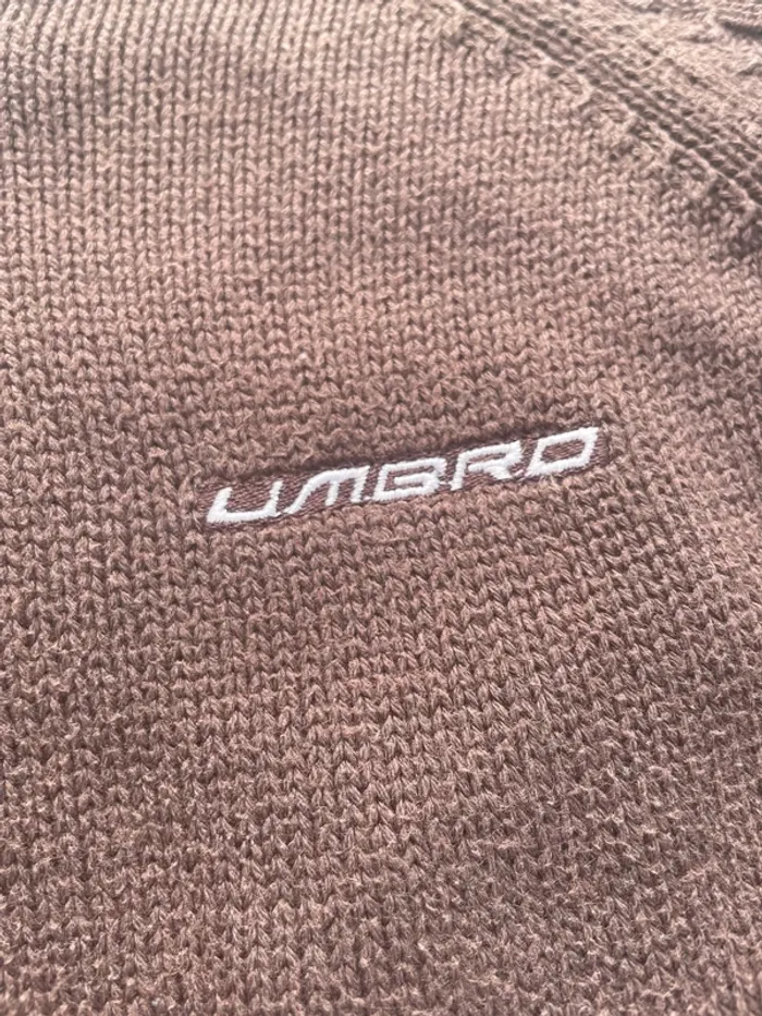 Pull en maille Umbro – Marron – Enfant 10/11 ans 🧶 - photo numéro 2