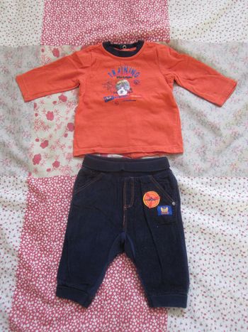 Ensemble pantalon et T-shirt 3 mois