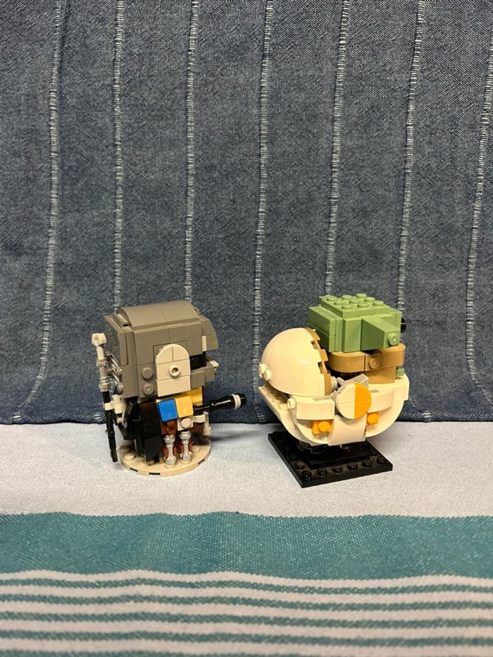 Lego Star Wars Le mandalorian et l'enfant Brickhead 75317 - photo numéro 3