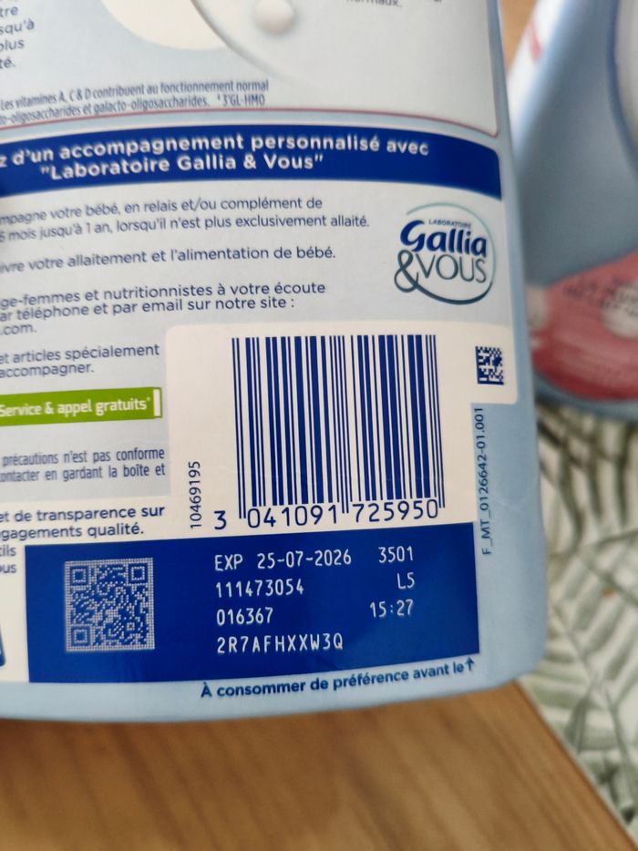 Lait calisma relais 2 ème age - photo numéro 4