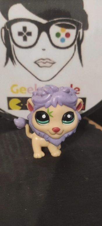 Littlest Petshop LPS Pet Shop lion 2084 Violet Authentic Authentique Hasbro