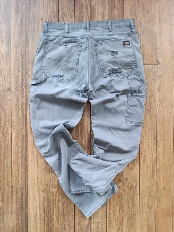 Pantalon jean gris Dickies flex Workwear Carpenter W34 - photo numéro 4