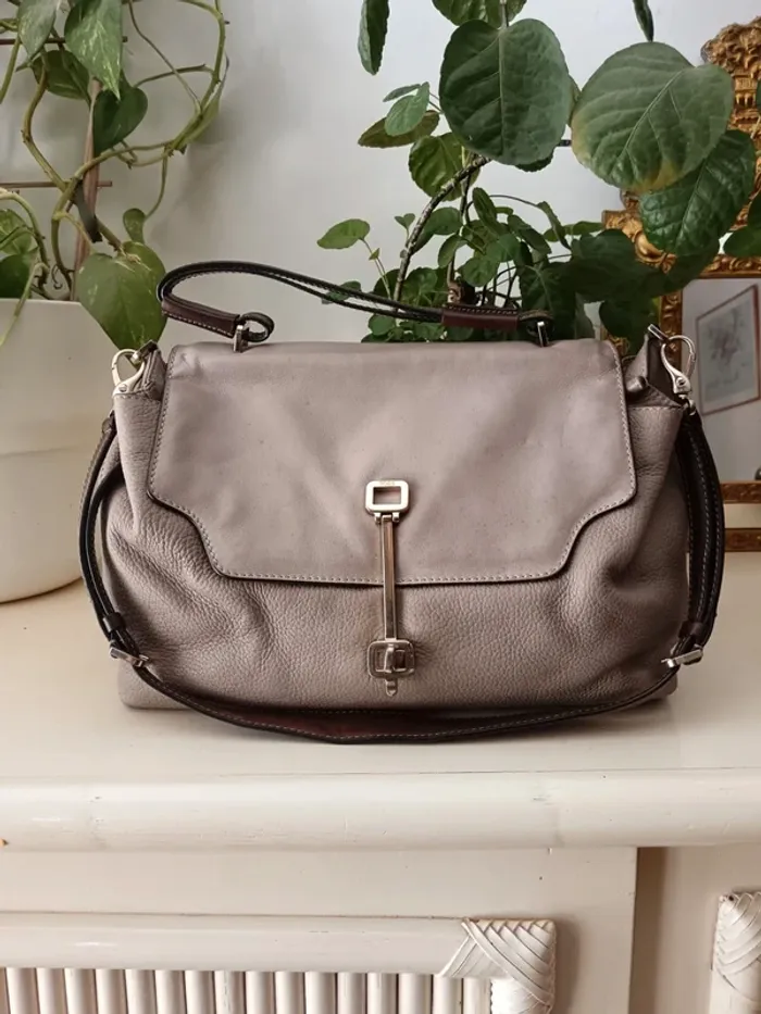 Sac à main Tod's cuir taupe