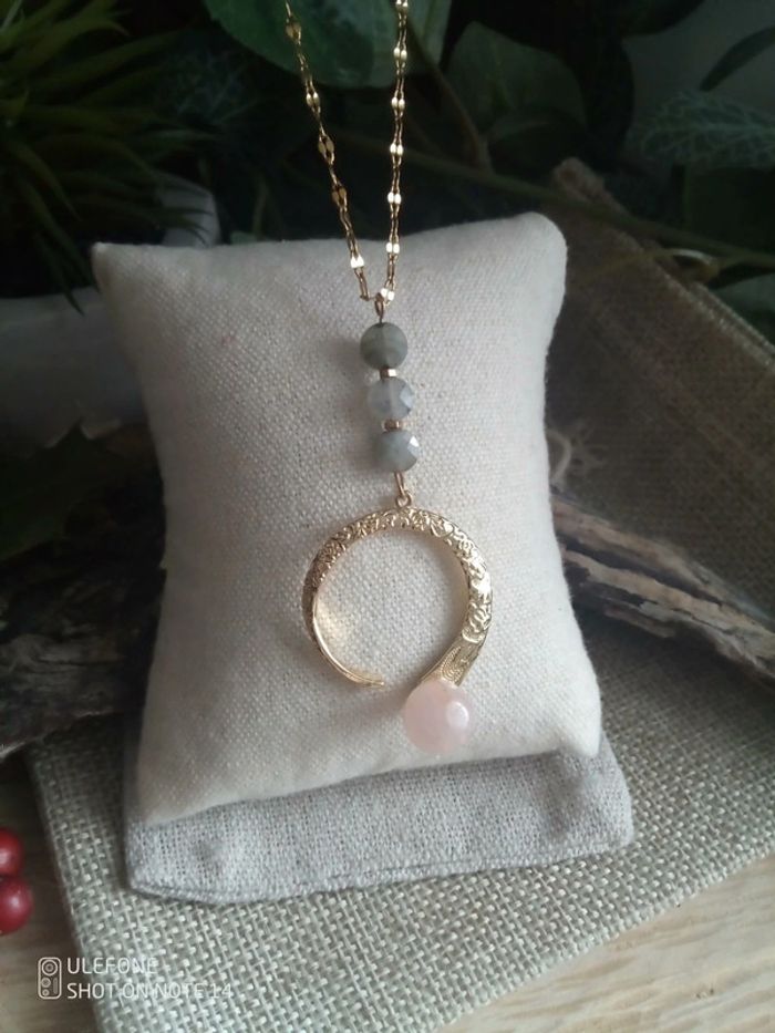 Collier pierres semi précieuses naturelles