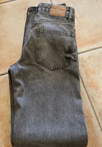 pantalon en jeans gris