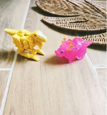 🦖 Power rangers dino charge - Lot de 2 minis zords dinosaures - marque Bandai
