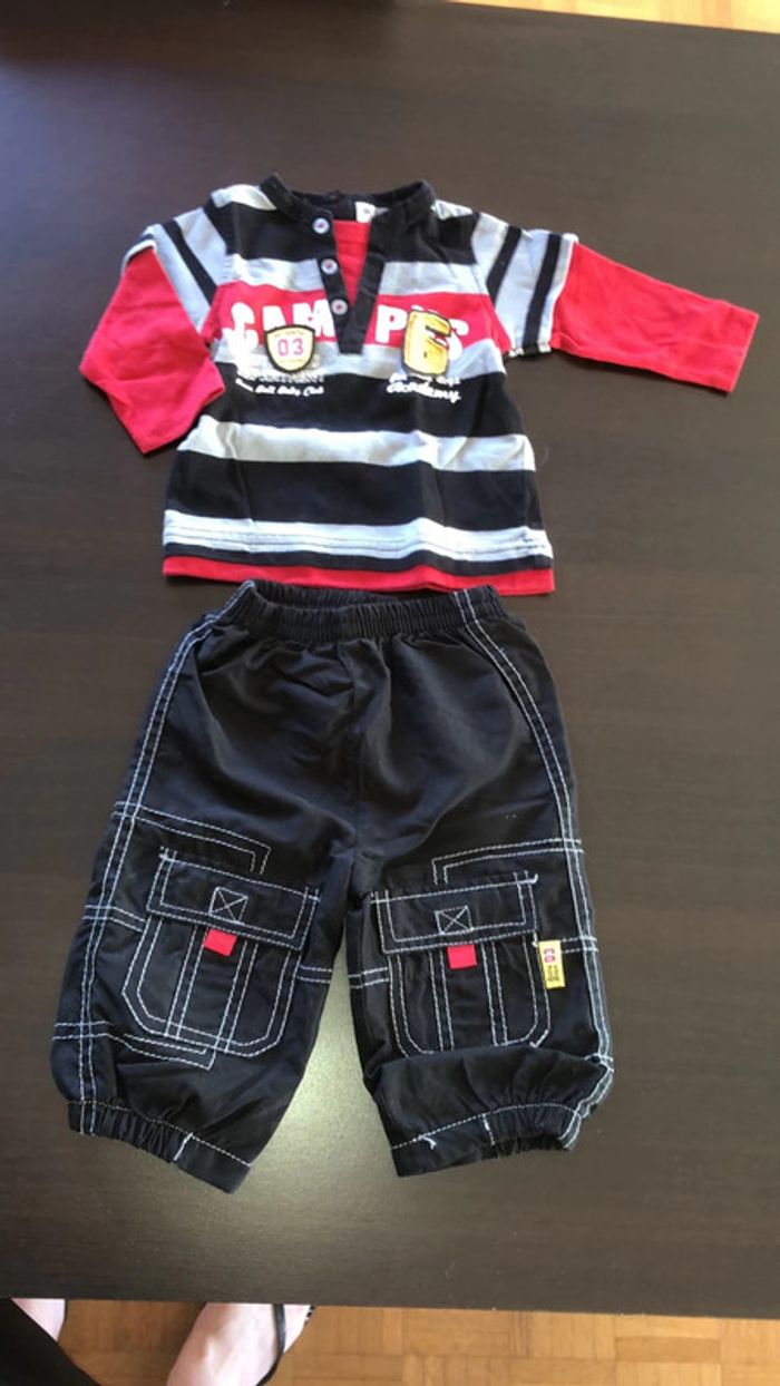 Ensemble noir et rouge