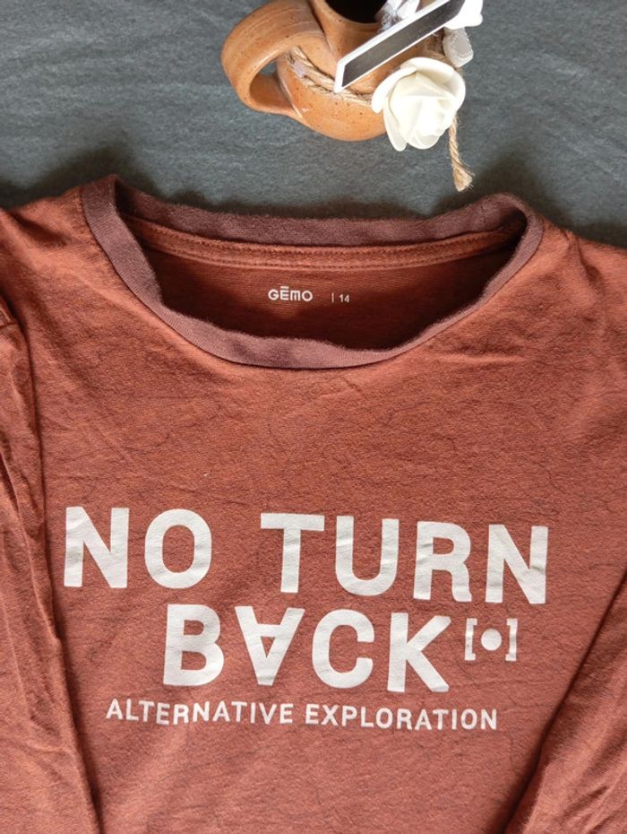 T shirt manches longues Gémo - photo numéro 3