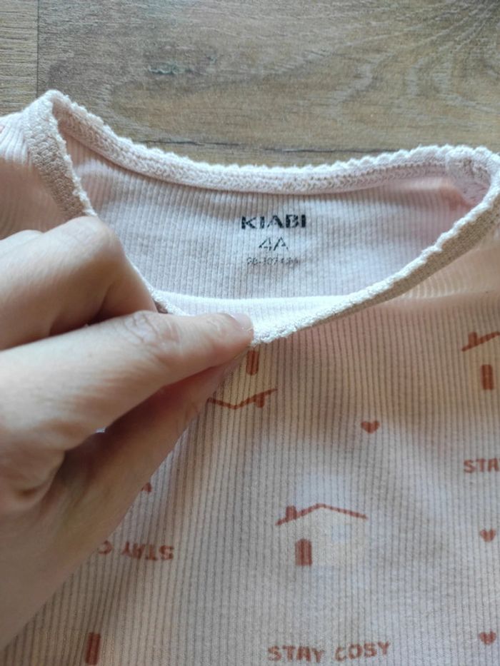 Pyjama côtelé Kiabi 4 ans - photo numéro 2