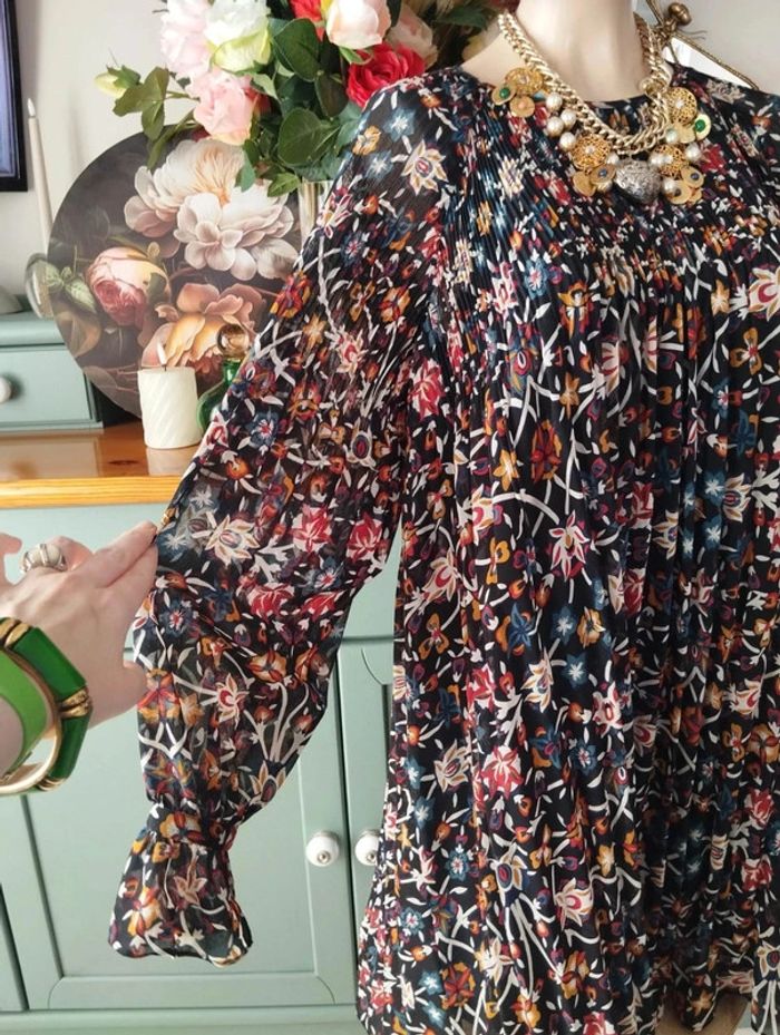 💞Robe Plissée Fleurie Monoprix T34-36/XS💞 - photo numéro 9