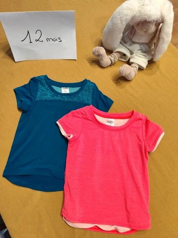 Lot de 2 t shirt 12 mois