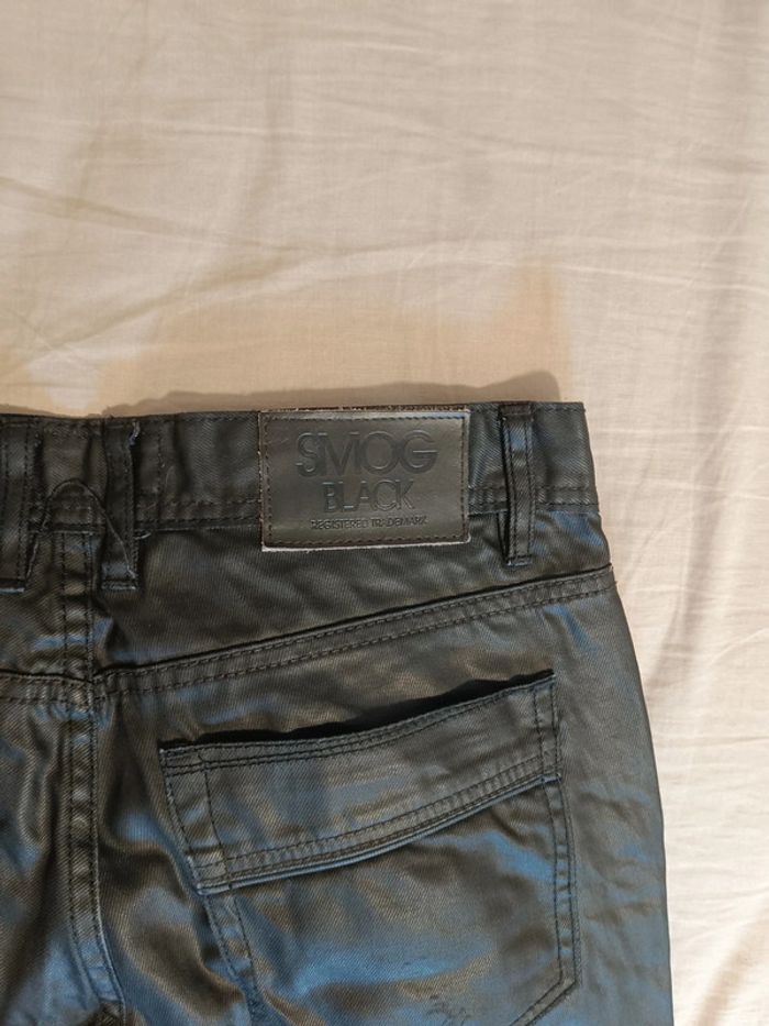 Jean imitation cuir pour homme - photo numéro 5