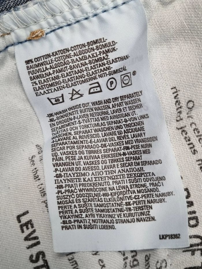Jean évasé Levi’s bleu – Taille 38 Femme (mesures en photos) - photo numéro 9