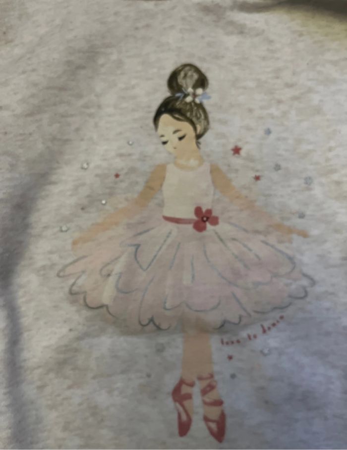 Pull à capuche danseuse fille 3-4 ans - photo numéro 2
