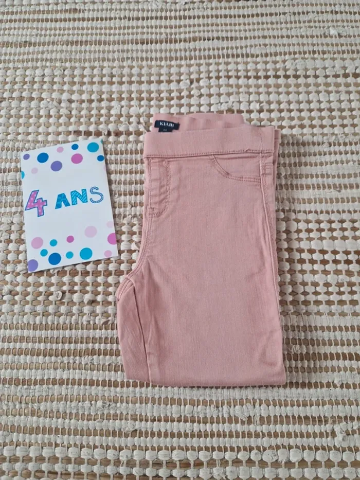 Pantalon slim rose fille - Taille 4 ans Kiabi