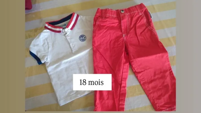 Tenue ensemble bébé baby printemps été spring summer Jacadi Polo pantalon