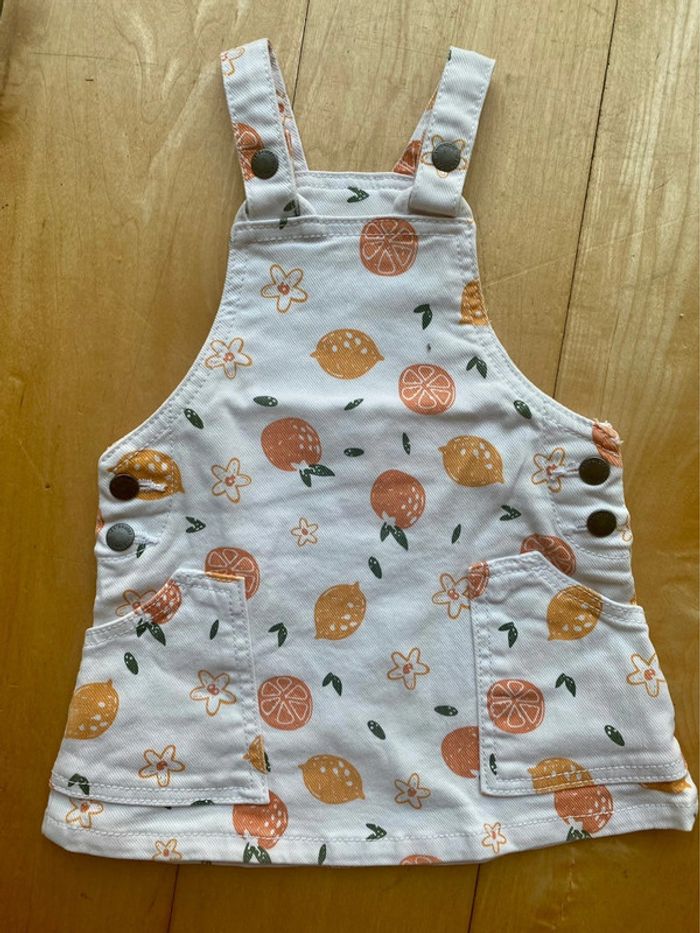 Robe salopette jean - 3 mois - Vertbaudet