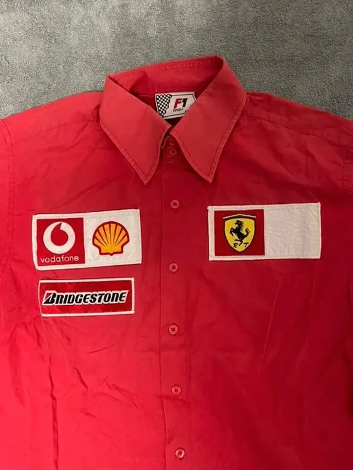 chemise à manches courtes F1 Grand Prix Ferrari - photo numéro 2
