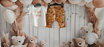 Ensemble Fille Tape à l’œil  t-shirt Mini Cool + pantalon chaud – 3 mois