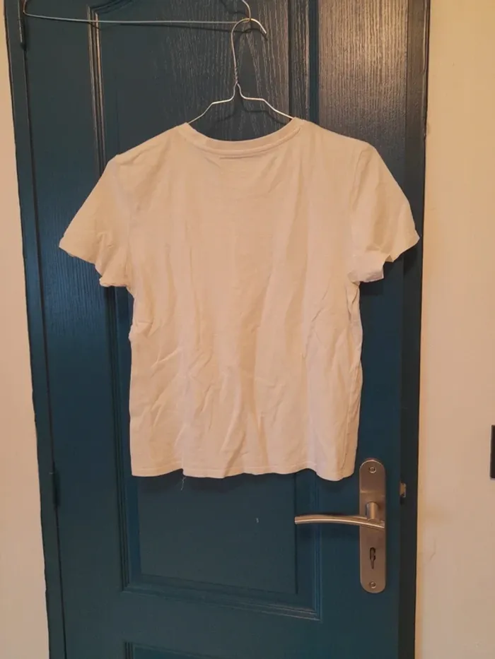 T shirt blanc et noir taille s - photo numéro 4