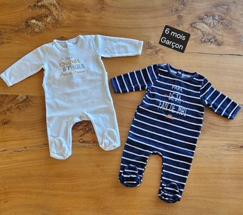 Lot de pyjamas chauds bébé garçon