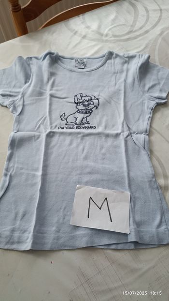 T-shirt M Jennyfer bleu ciel