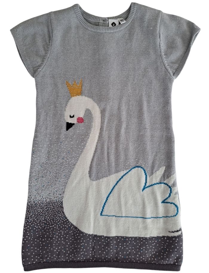 Robe pull cygne 36 mois BE