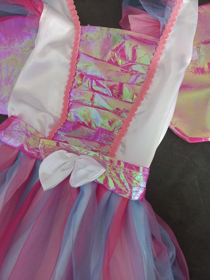 Deguisement robe fée 5/6 ans ailes - photo numéro 2