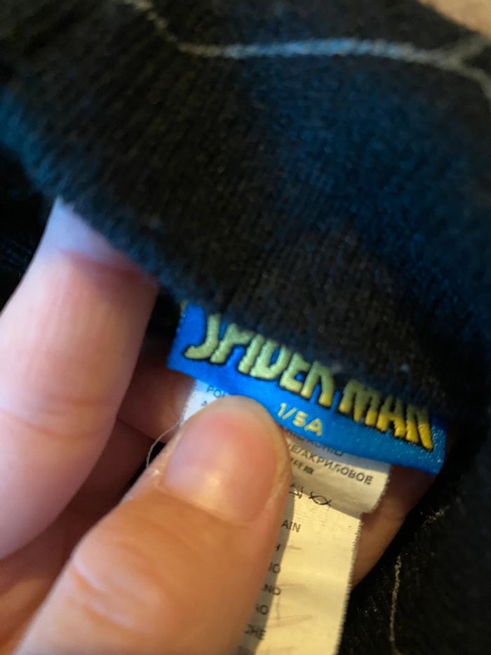 Bonnet spider man taille 18 mois - photo numéro 2