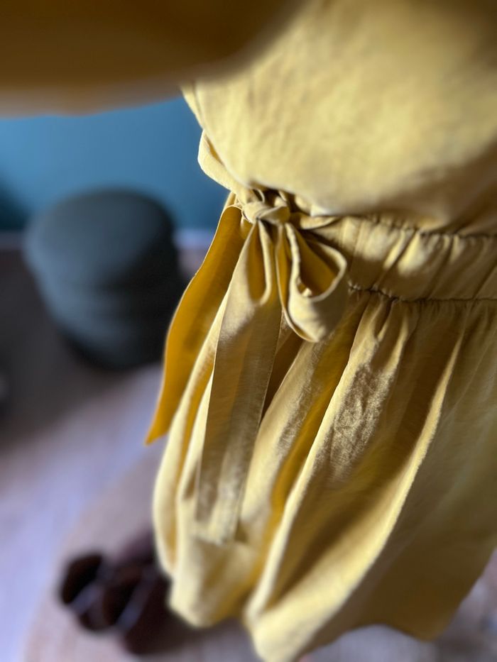 💛 Robe Zara jaune moutarde  taille S - photo numéro 5