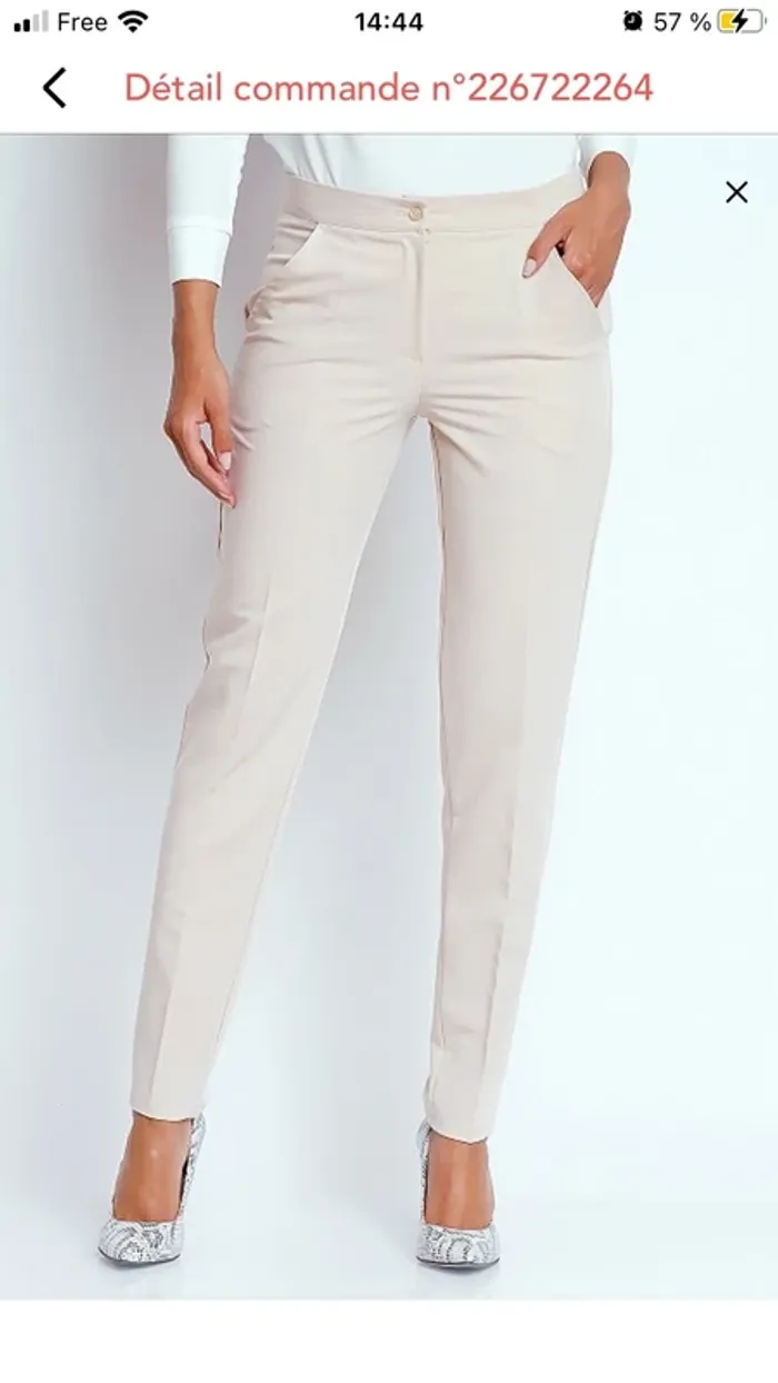 Pantalon cigarette beige T.M - photo numéro 6
