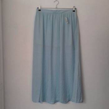 Jupe longue fluide bleu ciel - Kiabi - T.L - Neuve