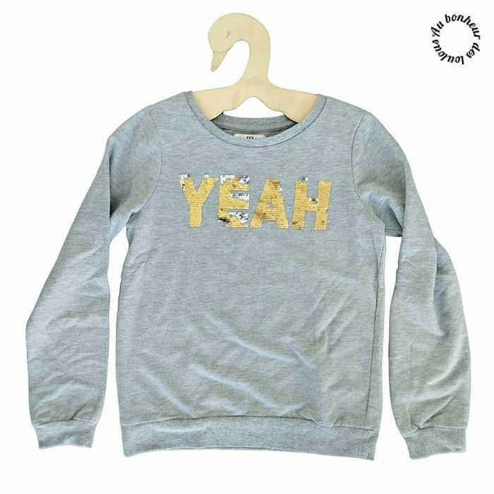 11-12 ans sweat tex a sequin