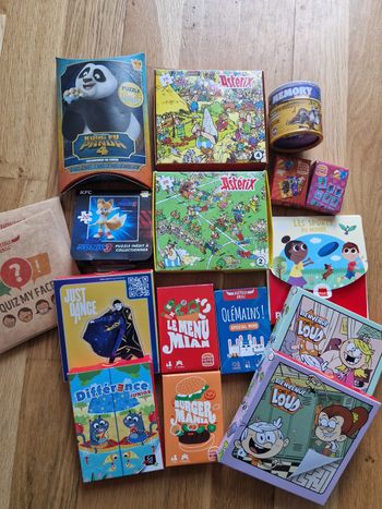Lot petits jeux fast food
