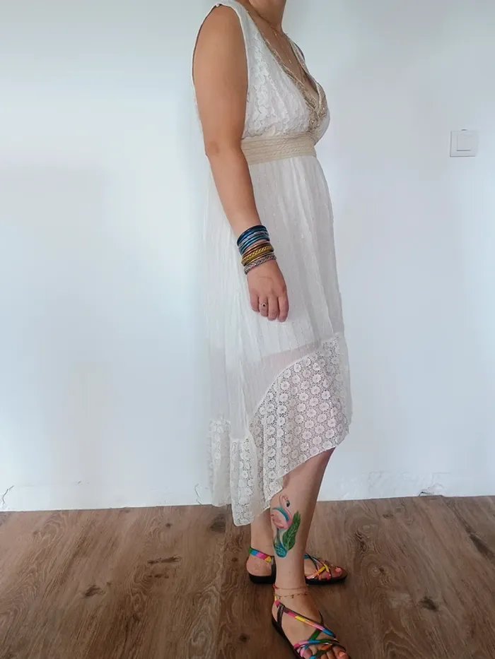 robe longue blanche été TU - photo numéro 2