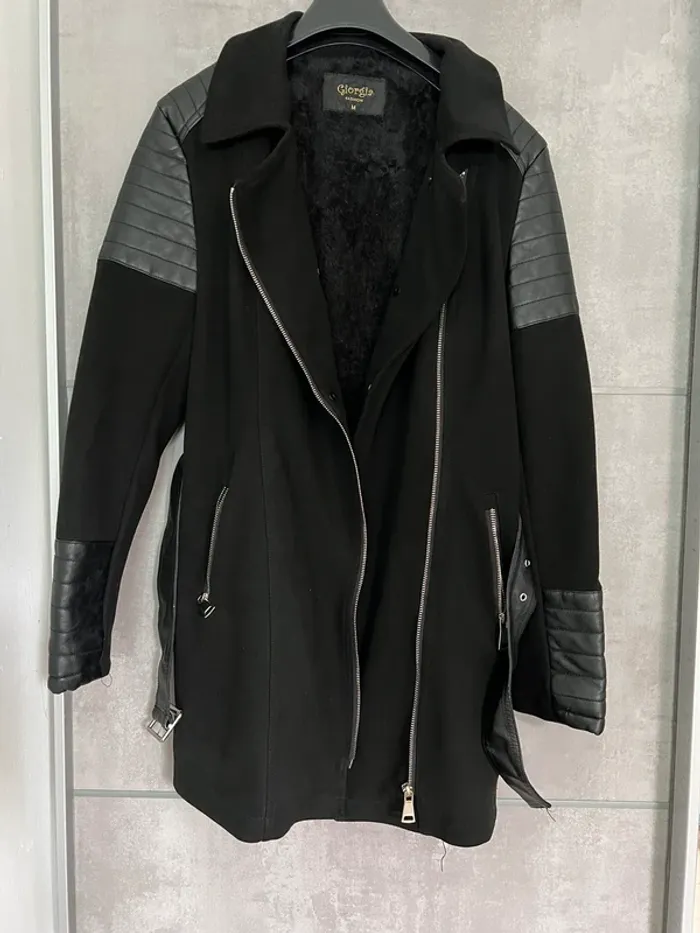 Veste trois quarts similicuir