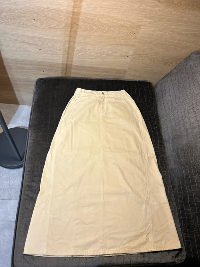 Jupe longue sans fente beige sans fente 76cm w30