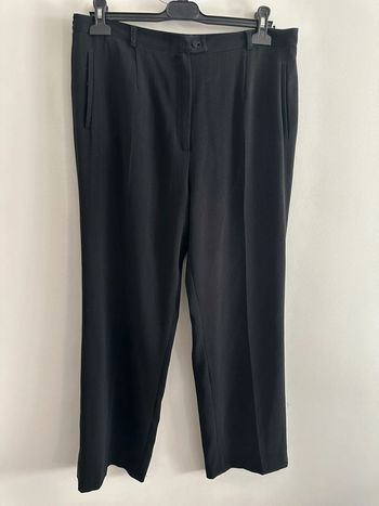 Pantalon fluide noir et argenté Un jour ailleurs T46