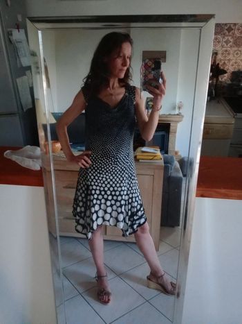 Robe 46 noire et greige breal c75